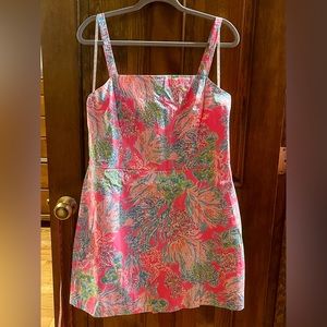 Lilly Pulitzer Lawless Romper in Prosecco Pink Seaing Things Sz 16 NWT